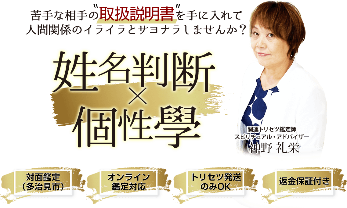 苦手な相手の取扱説明書を手に入れて 人間関係のイライラとサヨナラしませんか？ 対面鑑定 （多治見市）/ オンライン鑑定対応 /トリセツ発送のみOK /返金保証付き